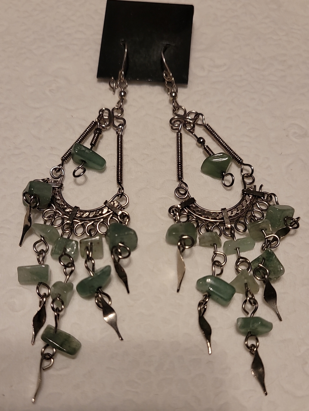 Boho Chandelier Stone Earrings